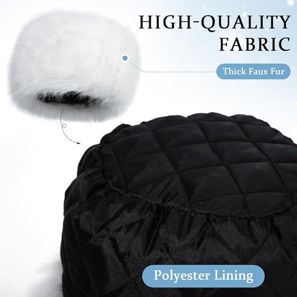 Women's Winter Hat Faux Fur - Picture 6 of 6